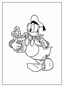 Desenho de Pato Donald Desenho Colorir Imprimir 12