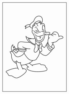 Desenho de Pato Donald Desenho Colorir Imprimir 13