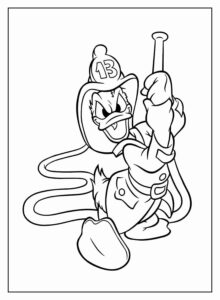 Desenho de Pato Donald Desenho Colorir Imprimir 14