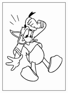 Desenho de Pato Donald Desenho Colorir Imprimir 16