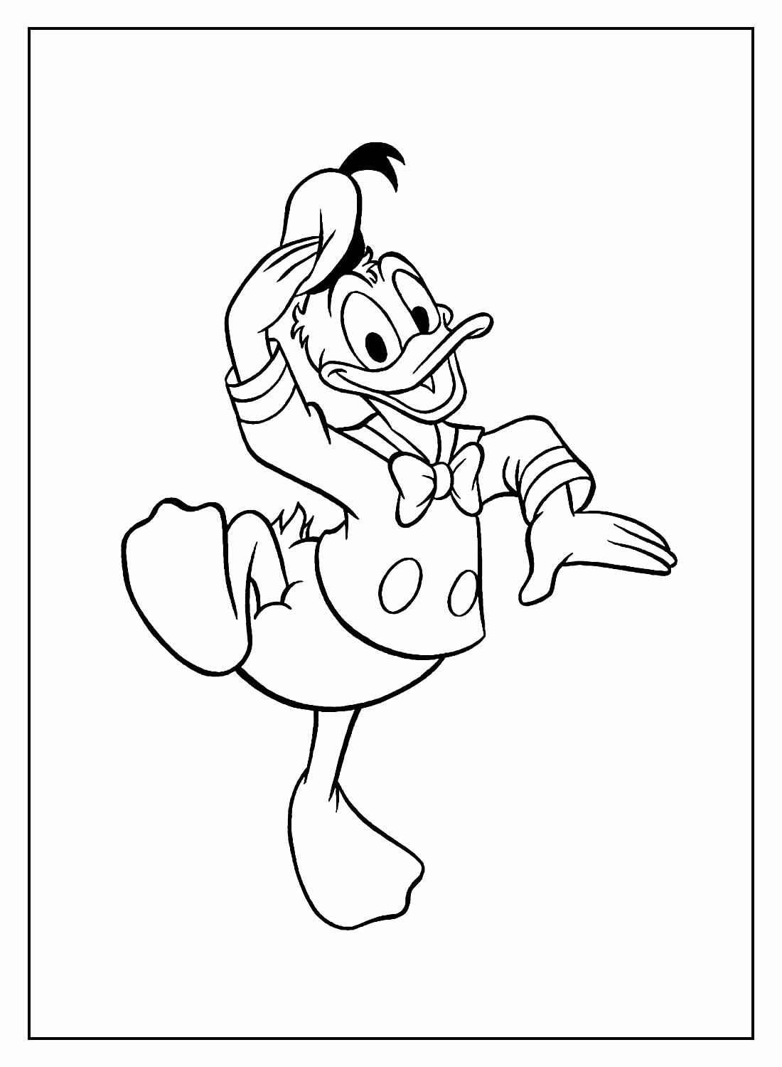 Desenho de Pato Donald Desenho Colorir Imprimir 17