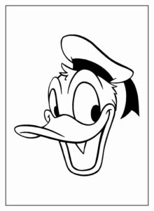 Desenho de Pato Donald Desenho Colorir Imprimir 21