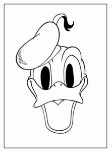 Desenho de Pato Donald Desenho Colorir Imprimir 22