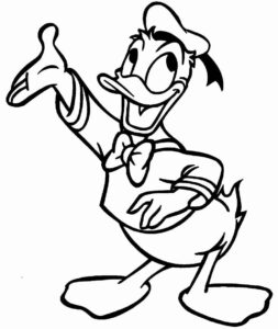 Desenho de Pato Donald Desenho Colorir Imprimir 25