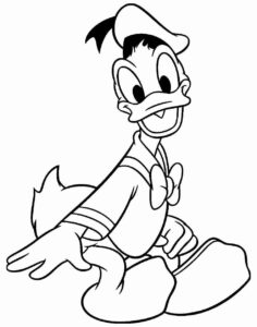 Desenho de Pato Donald Desenho Colorir Imprimir 26