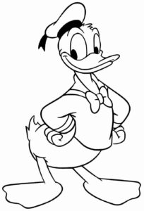 Desenho de Pato Donald Desenho Colorir Imprimir 27