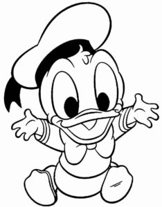 Desenho de Pato Donald Desenho Colorir Imprimir 30
