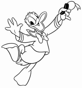 Desenho de Pato Donald Desenho Colorir Imprimir 32
