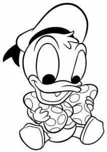 Desenho de Pato Donald Desenho Colorir Imprimir 33