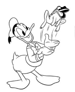 Desenho de Pato Donald Desenho Colorir Imprimir 35