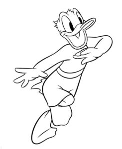 Desenho de Pato Donald Desenho Colorir Imprimir 36