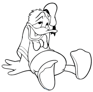 Desenho de Pato Donald Desenho Colorir Imprimir 38