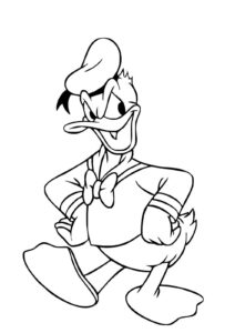 Desenho de Pato Donald Desenho Colorir Imprimir 40