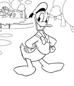 Desenho de Pato Donald Desenho Colorir Imprimir 43