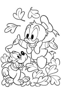 Desenho de Pato Donald Desenho Colorir Imprimir 45