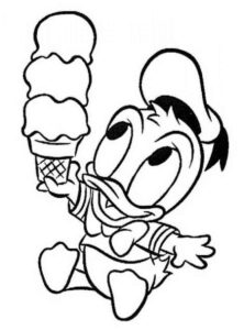 Desenho de Pato Donald Desenho Colorir Imprimir 46