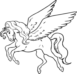 Desenho de Pegasus Desenho Colorir Imprimir 11