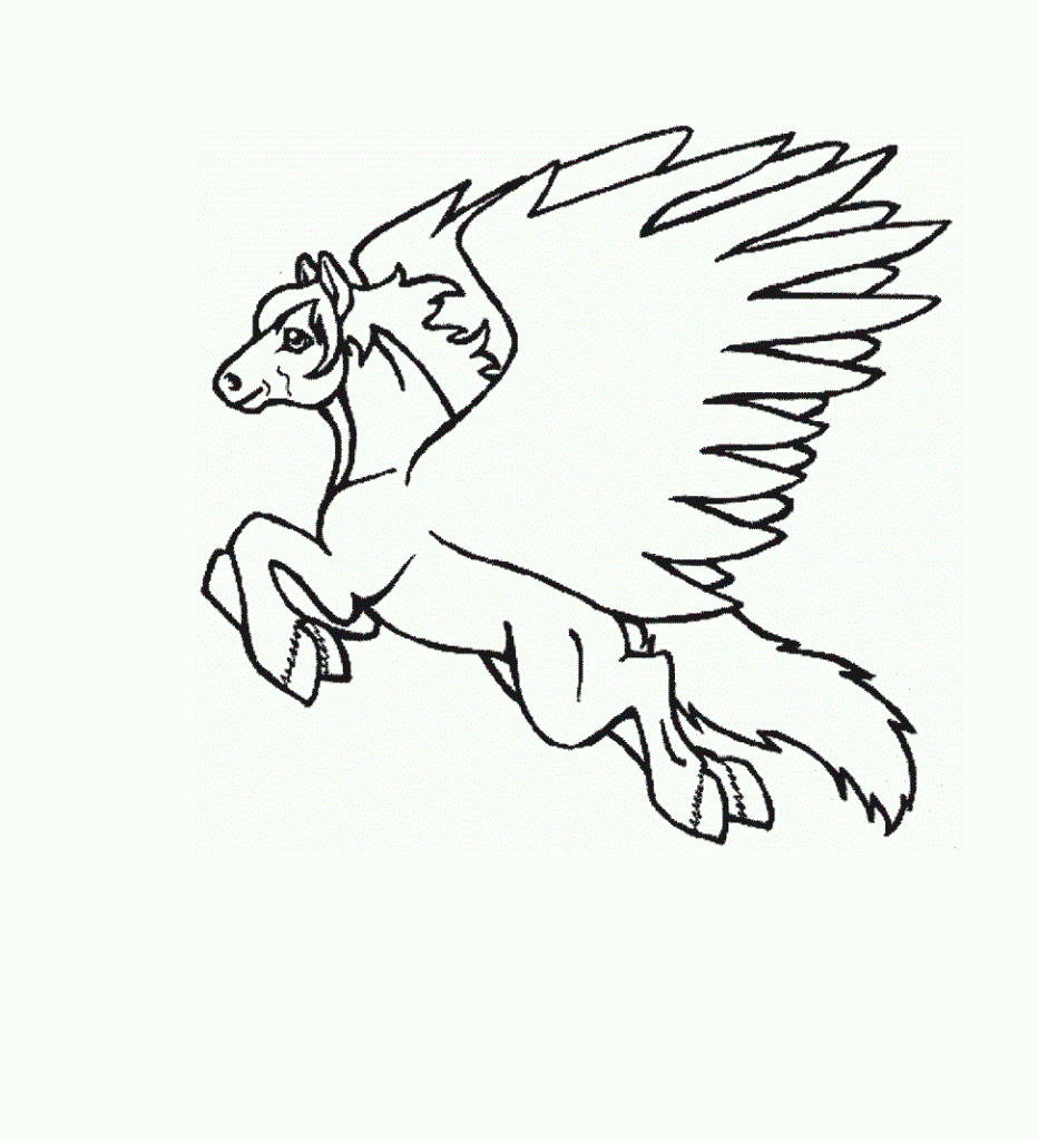 Desenho de Pegasus Desenho Colorir Imprimir 12