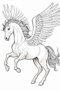 Desenho de Pegasus Desenho Colorir Imprimir 22