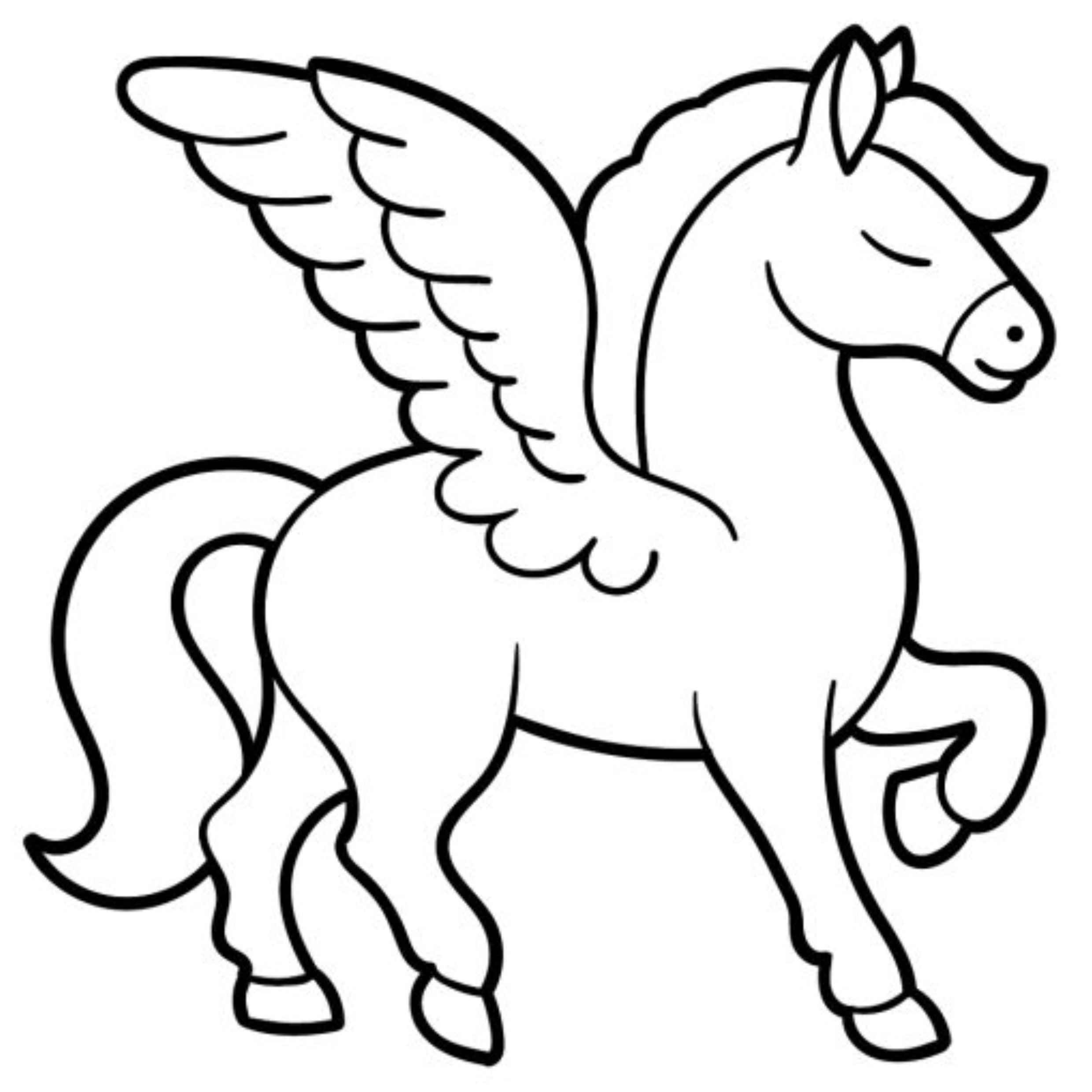 Desenho de Pegasus Desenho Colorir Imprimir 23