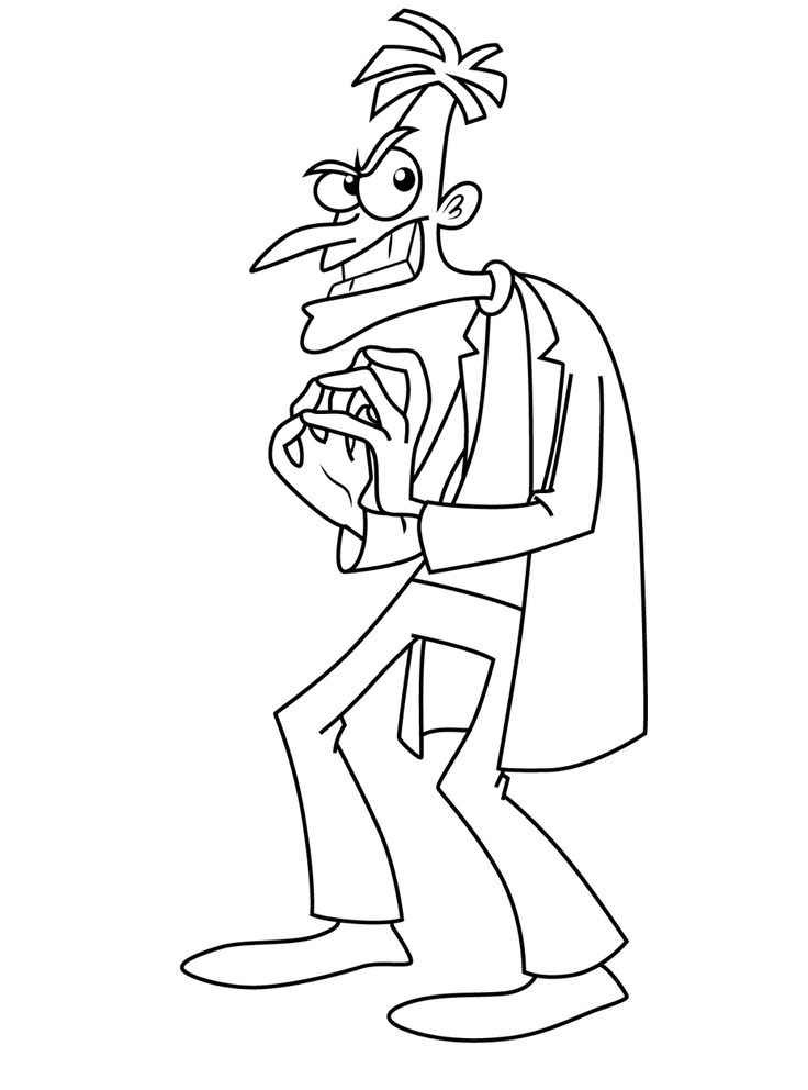 Desenho de Phineas E Ferb Desenho Colorir Imprimir 01