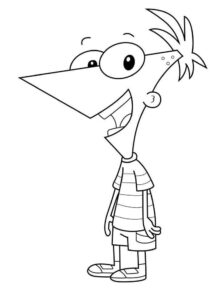 Desenho de Phineas E Ferb Desenho Colorir Imprimir 02