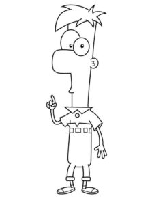 Desenho de Phineas E Ferb Desenho Colorir Imprimir 07