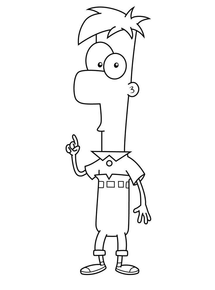 Desenho de Phineas E Ferb Desenho Colorir Imprimir 07