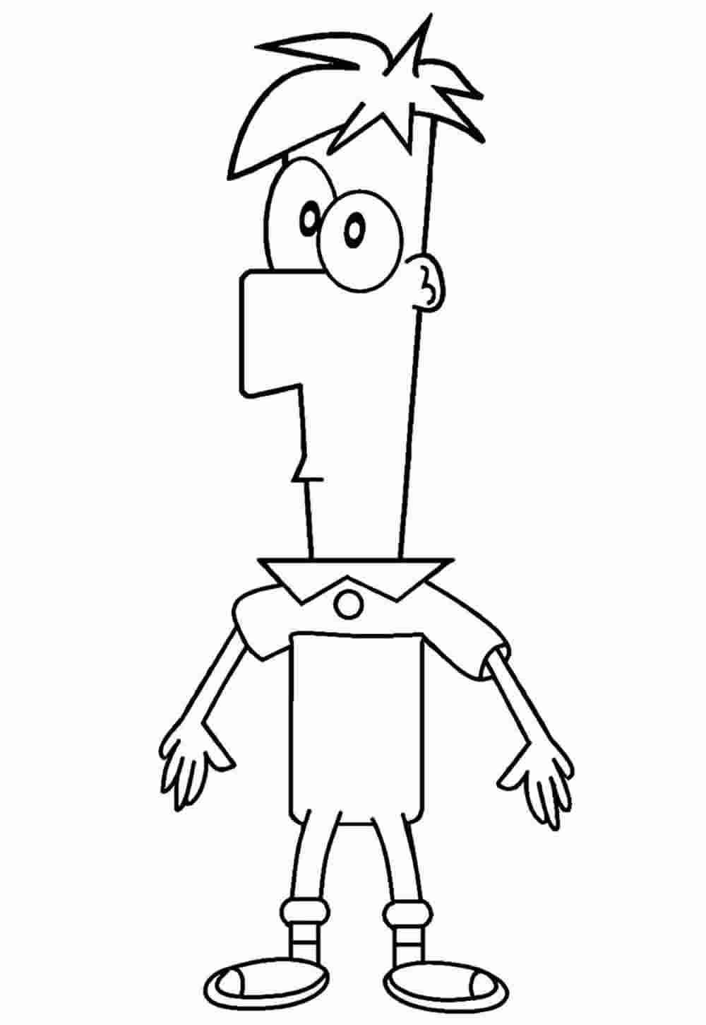 Desenho de Phineas E Ferb Desenho Colorir Imprimir 08