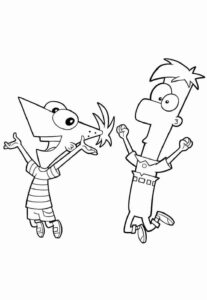 Desenho de Phineas E Ferb Desenho Colorir Imprimir 11