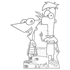 Desenho de Phineas E Ferb Desenho Colorir Imprimir 21