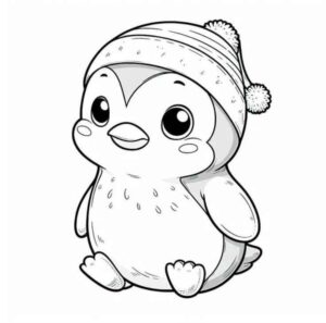 Desenho de Pinguim Desenho Colorir Imprimir 08
