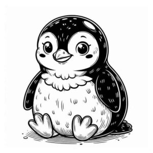 Desenho de Pinguim Desenho Colorir Imprimir 10