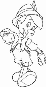 Desenho de Pinoquio Desenho Colorir Imprimir 01