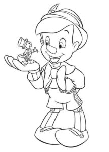 Desenho de Pinoquio Desenho Colorir Imprimir 02