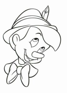 Desenho de Pinoquio Desenho Colorir Imprimir 03