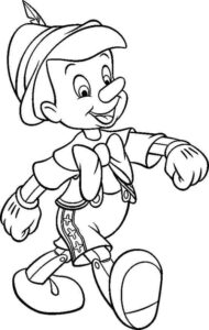 Desenho de Pinoquio Desenho Colorir Imprimir 04