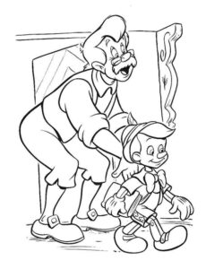 Desenho de Pinoquio Desenho Colorir Imprimir 05
