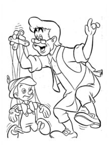 Desenho de Pinoquio Desenho Colorir Imprimir 06