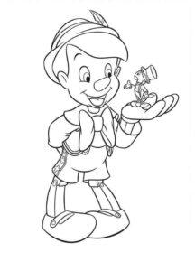 Desenho de Pinoquio Desenho Colorir Imprimir 07