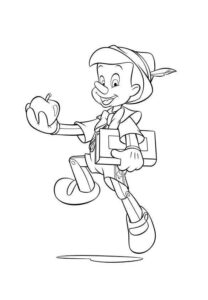 Desenho de Pinoquio Desenho Colorir Imprimir 08
