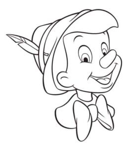 Desenho de Pinoquio Desenho Colorir Imprimir 13