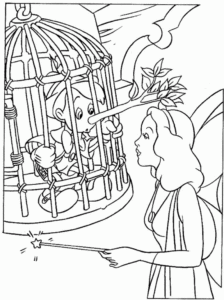 Desenho de Pinoquio Desenho Colorir Imprimir 16