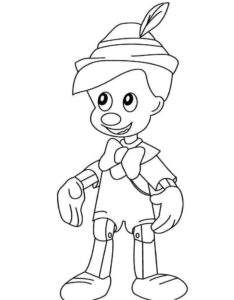 Desenho de Pinoquio Desenho Colorir Imprimir 17