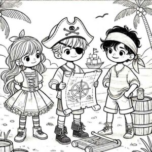 Desenho de Pirata Desenho Colorir Imprimir 07