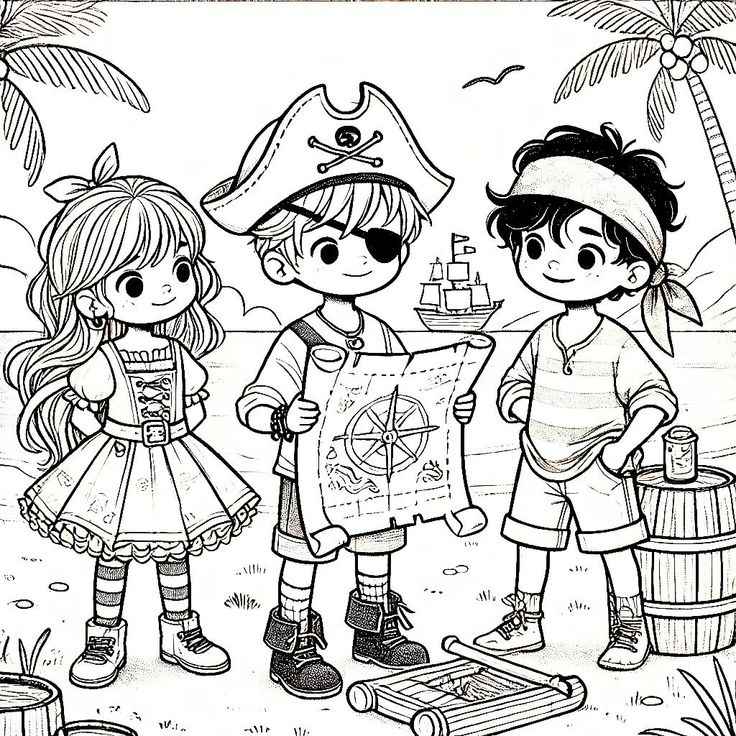 Desenho de Pirata Desenho Colorir Imprimir 07