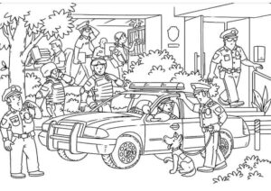 Desenho de Policia Desenho Colorir Imprimir 34