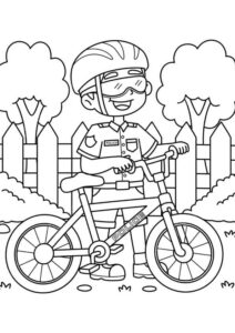 Desenho de Policia Desenho Colorir Imprimir 37