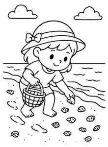 Desenho de Praia Desenho Colorir Imprimir 11