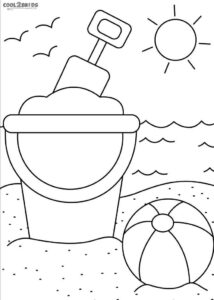 Desenho de Praia Desenho Colorir Imprimir 12
